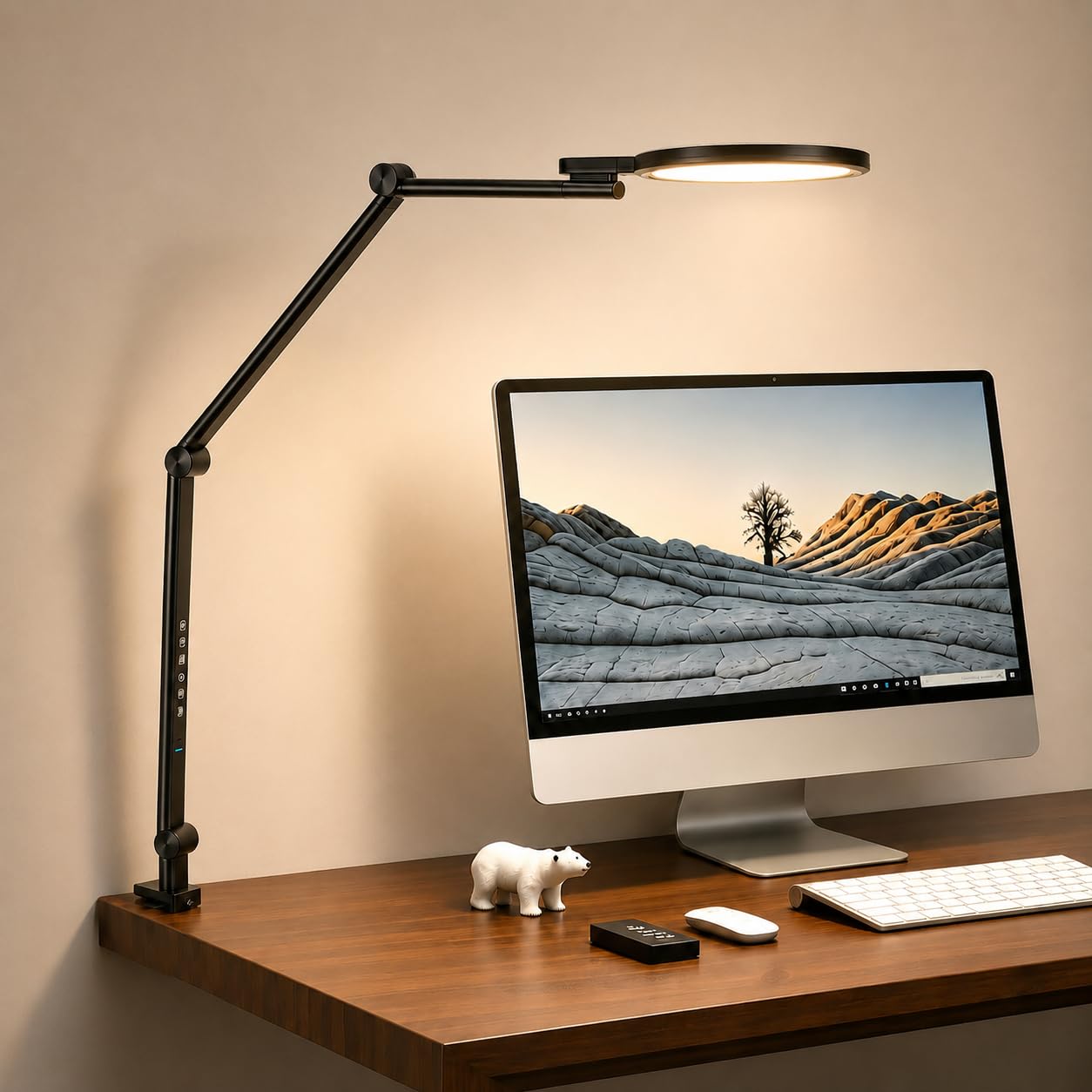 Lampada da scrivania LED con base, 15W 1600 lm regolabile