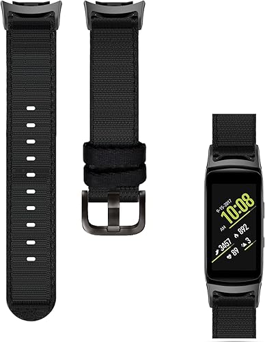 Correa de nailon tejida compatible con Samsung Gear Fit2 Pro SM-R365Gear Fit2 SM-R360 Smartwatch de ajuste rápido, suave y transpirable, correa disponible en Yaxa Colombia
