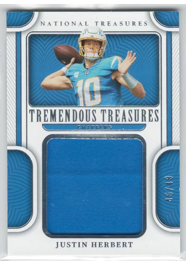 Amazon.com: 2022 Panini National Treasures Justin Herbert Game