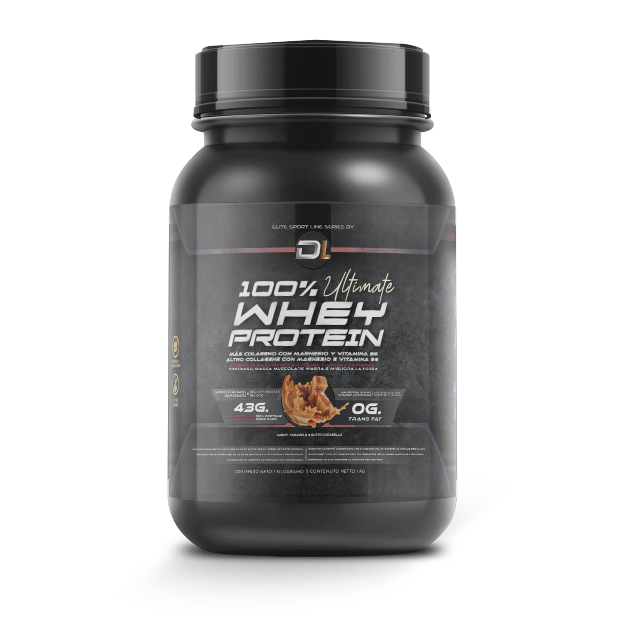 Whey Protein | Proteína en Polvo con Colágeno, Magnesio y Aminoácidos | Aumenta la masa muscular | Apoya el desarrollo y la recuperación muscular | Proteína fácil de digerir | 1kg