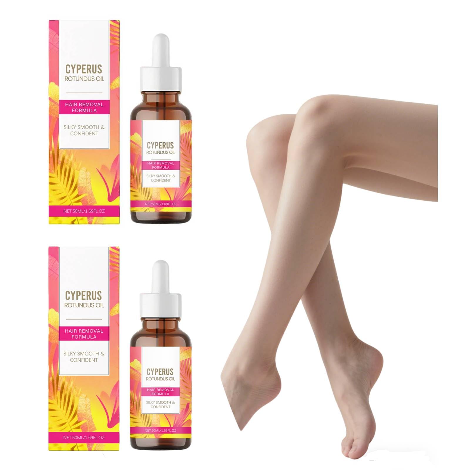 Cyperus Rotundus Oil for Hair Removal 60ml Hair Inhibitor to Slow Body Hairs Regrowth Hair Remover Oil Soothe