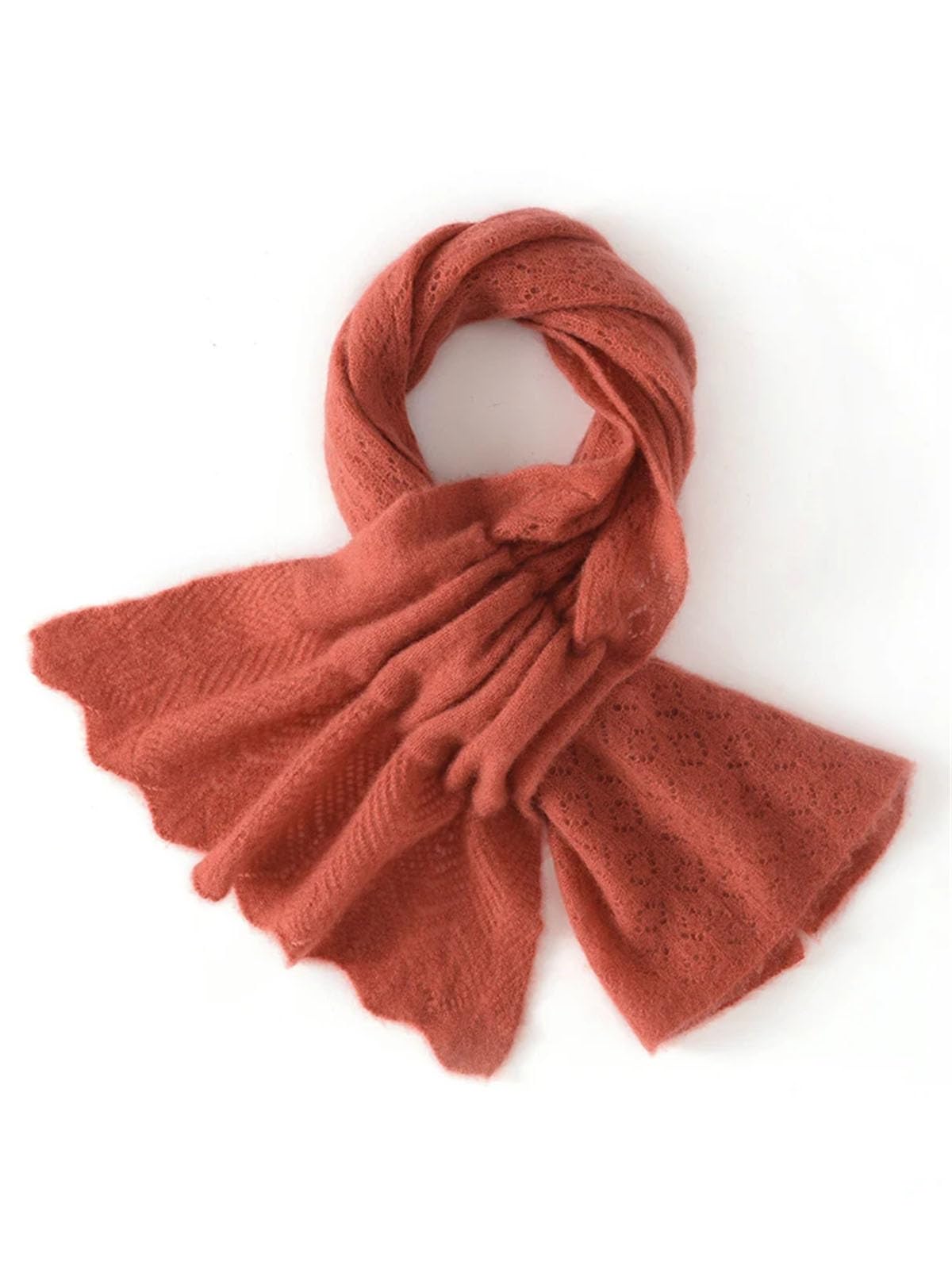 Kelsiop Bufanda de punto de cachemira para mujer, cómoda y cálida, chal de cachemira, bufanda de color sólido