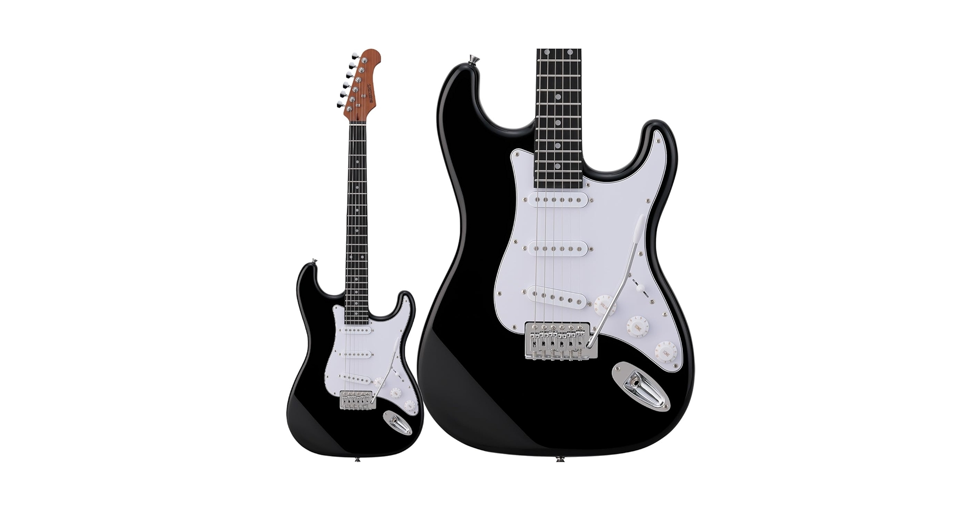 Amazon | BUSKERS BST-Standard BLK ストラトキャスター ロース