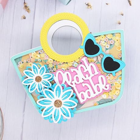 Kscraft Dies: Unleash Your Creativity with 3D Beach Bag Embossing Stencils