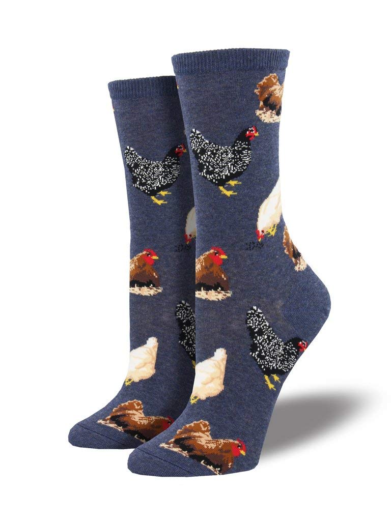 LilyRosa® Womens Blue Hen Hens Chickens Ladies Socks Novelty Gift UK Size: 3 to 7
