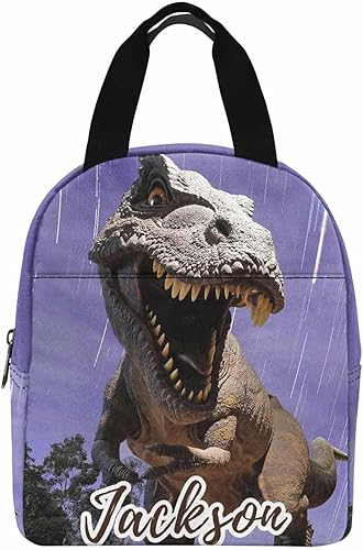 Miniatura 19 de InterestPrint Bolsa de almuerzo personalizada de animales con nombre, lonchera de árbol de luna personalizada, regalo personalizado para cumpleaños