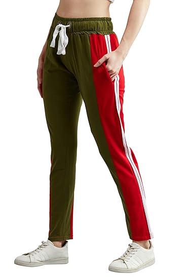 Womens Stretchable Gym Track Pants for Women : Ideal Gym Wear, Joggers, Yoga Pants & Lower for Women Workout & Cardio (Trk-50)