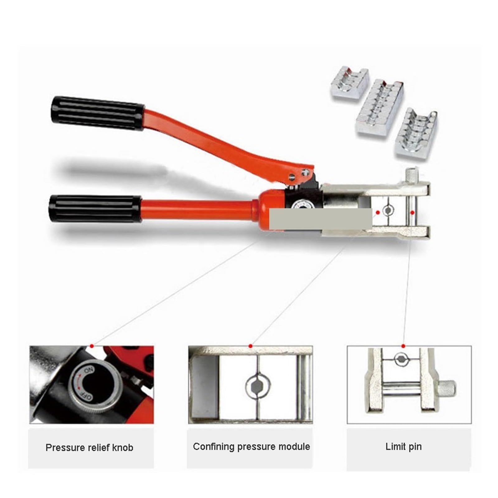 Pinza For Crimpare Idraulica For A Pressione Confinante 12T 18mm 16-300mm2 Vendita Calda Controllo Preciso