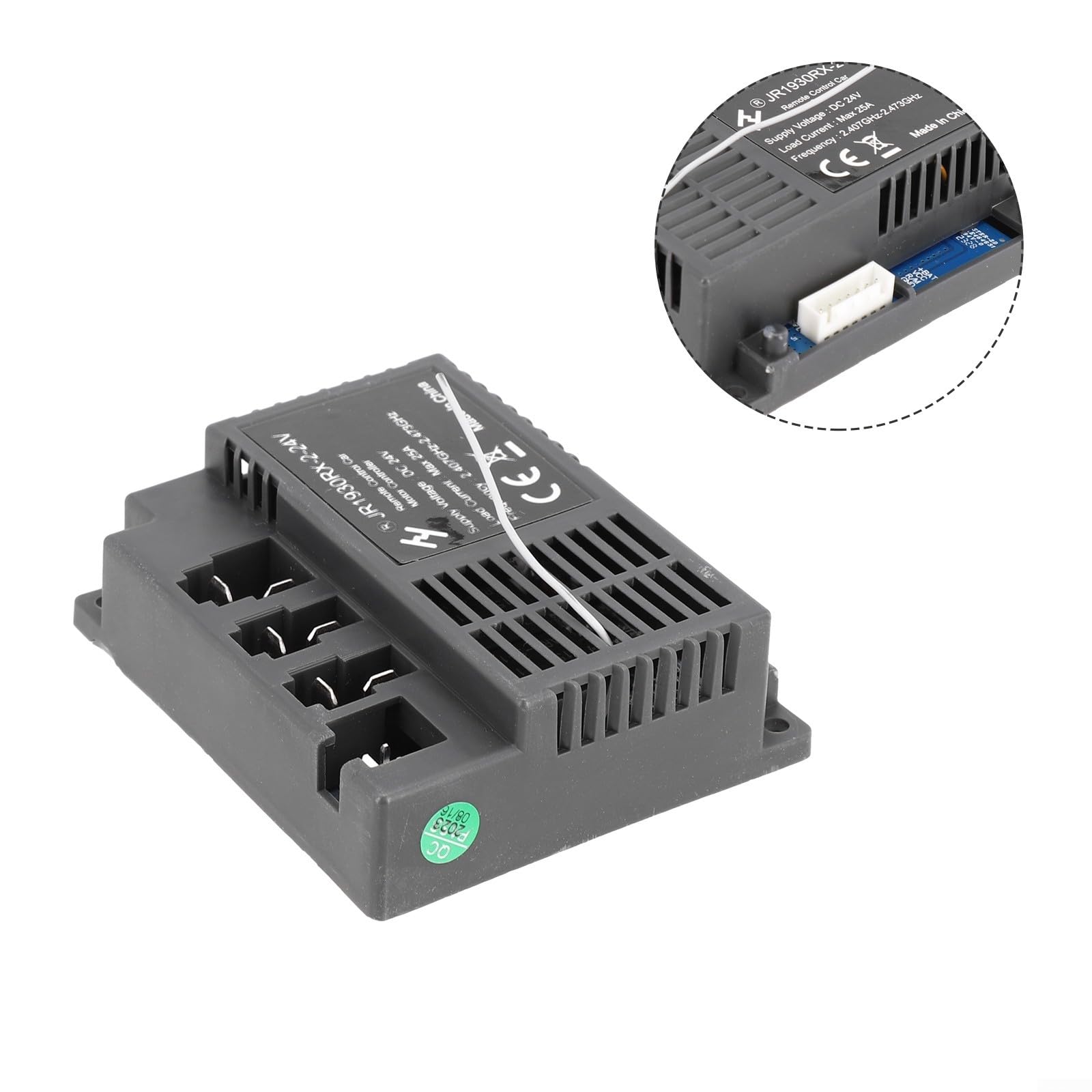 Récepteur JR1930RX224V RC, convient pour les voitures électriques pour enfants, 24 V compatible avec JR1930RX 2 et JR1930RX 4P (récepteur JR1930RX-2-24V)