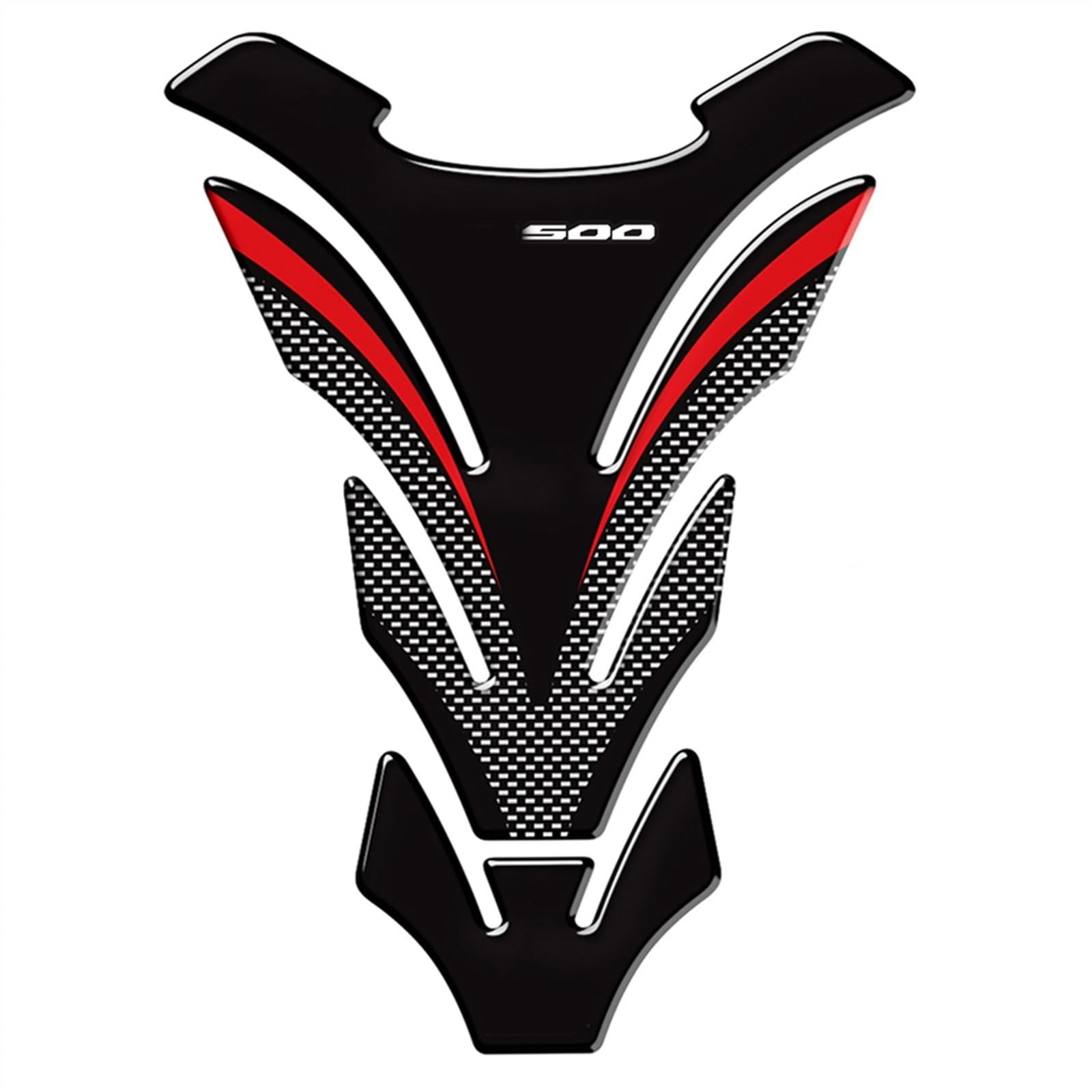 Autocollants Réservoir Moto 3D pour CB500F et CB500X Protège Réservoir Noir