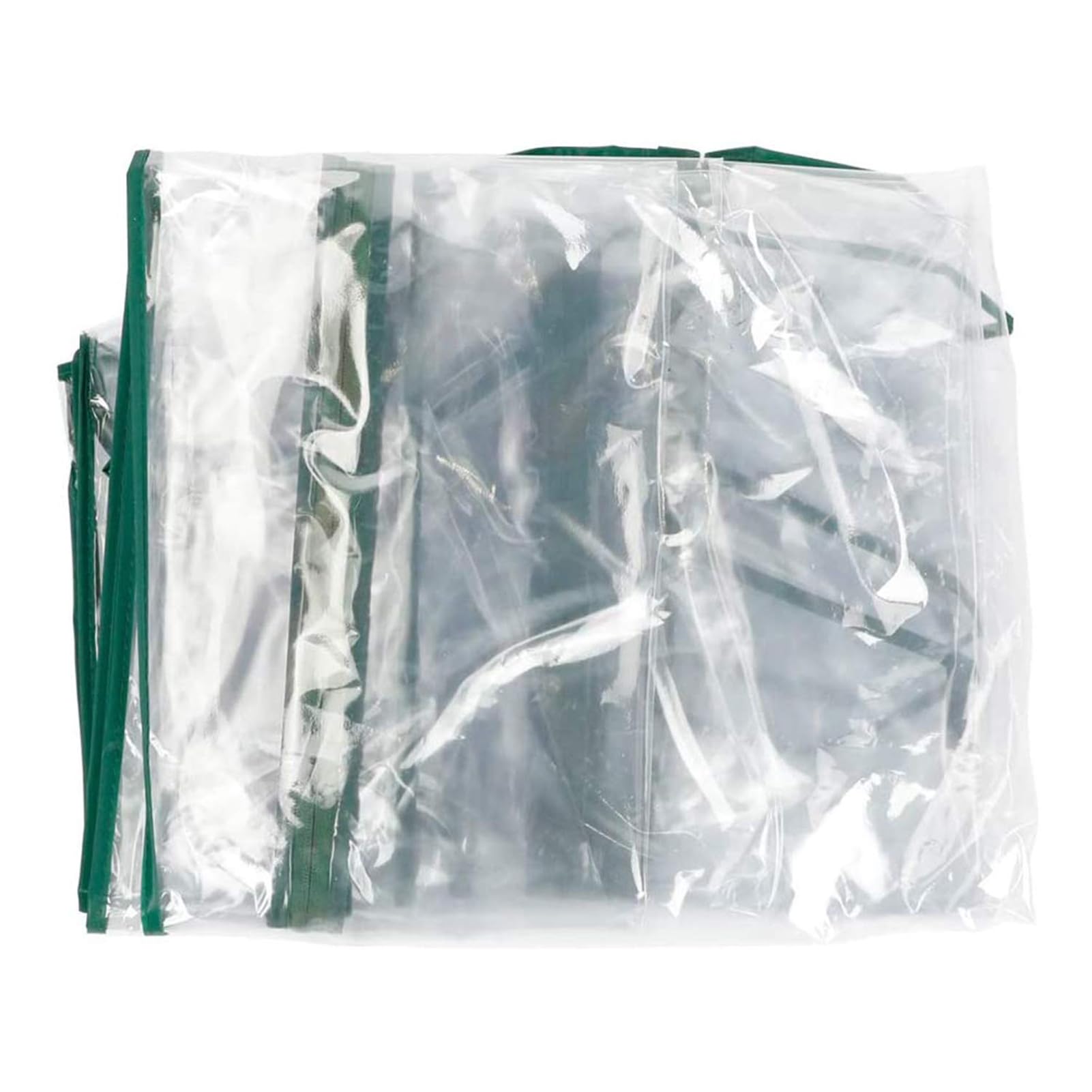 Lona para invernadero inodora, 143 x 143 x 195 cm, de PE impermeable de repuesto con puerta, aislamiento térmico, invernaderos transparentes verdes y claros resistentes a la lluvia