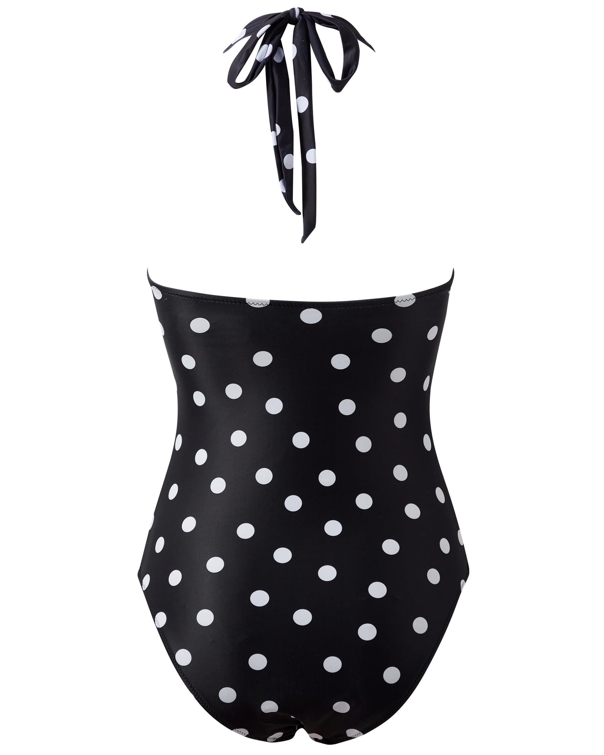 RXRXCOCO Costume da bagno da donna con push up shape, con allacciatura al collo, schiena scoperta