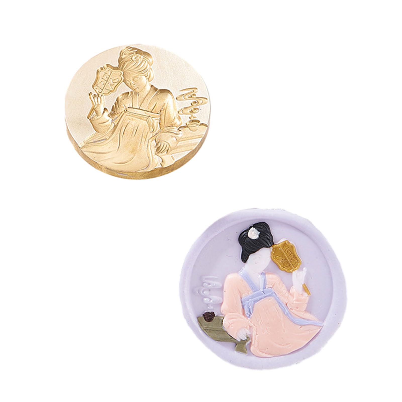 NEWFT Cards Wax Stamp Head Replacements Envelope Sealing Greeting Card Emboss Sealing Wax Stamp Head Brass Personalized