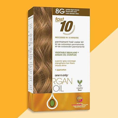 Miniatura 7 de One 'N Only Fast 10 - Kit de coloración permanente para el cabello, tinte para el cabello para mujeres con aceite de argán para mantener el