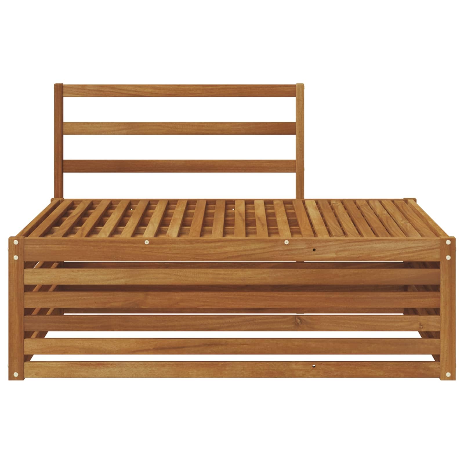 Set di mobili da giardino per esterni, 115 x 83 x 73 cm, in legno massiccio di acacia, resistente alle intemperie, per giardino, terrazza, balcone