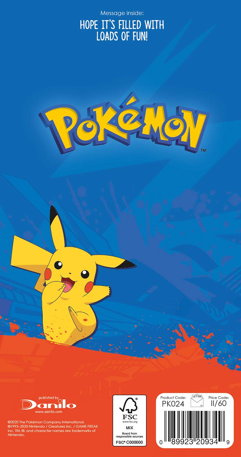 Biglietto di auguri di compleanno Pikachu - Biglietto di auguri di compleanno Pokémon - Biglietto di auguri digitale - Scarica e stampa - Biglietto personalizzato - Buon compleanno - Italia