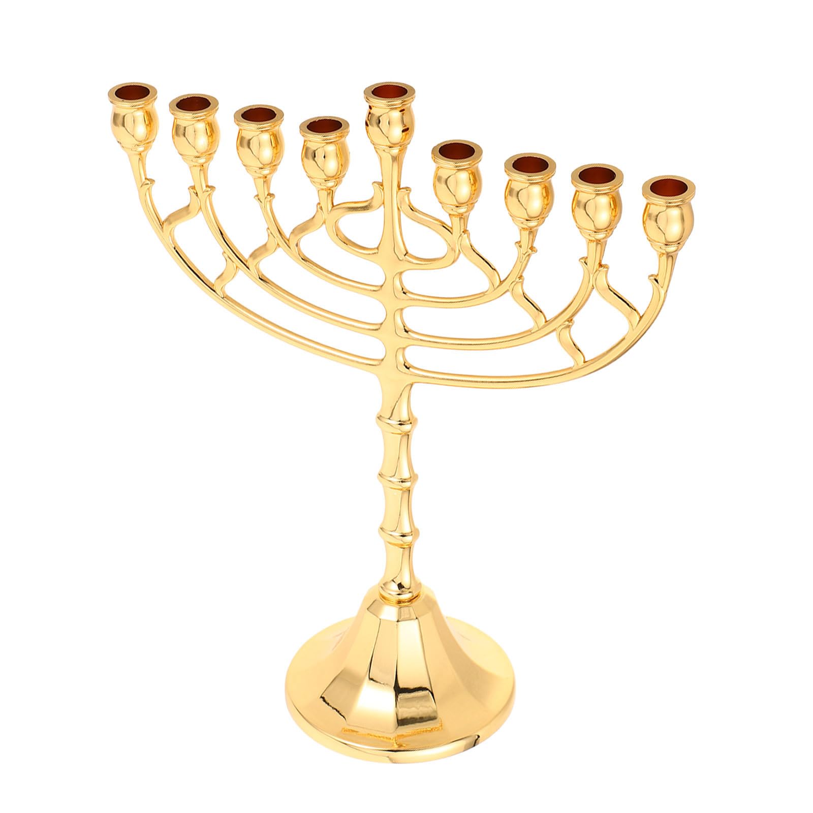 FOMIYES Candeliere Tradizionale Ebraico per Hanukkah Fessure Decorazione Religiosa Israeliana per Casa Design Elegante e Materiale Resistente