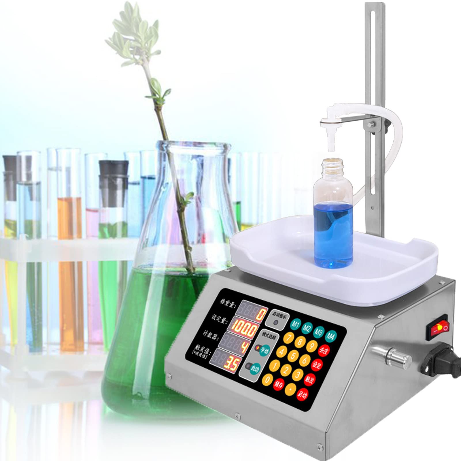 Liquid Filling Machine, Liquid Filling Machine Bottle Filling Machine Bottling Diaphragm Pump Digital Control,5-1000Ml C