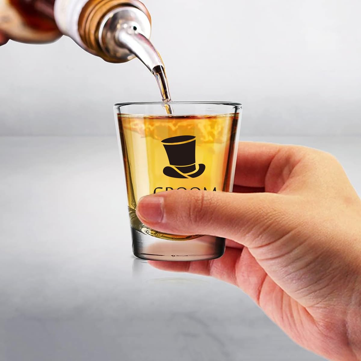 Brosash Schnapsglas-Set für Junggesellenabschied, langlebige Gläser für Bräutigam und Trauzeugen, Trinkbecher für Junggesellenabschiede, Trauzeugengeschenke und Hochzeitsfeiern