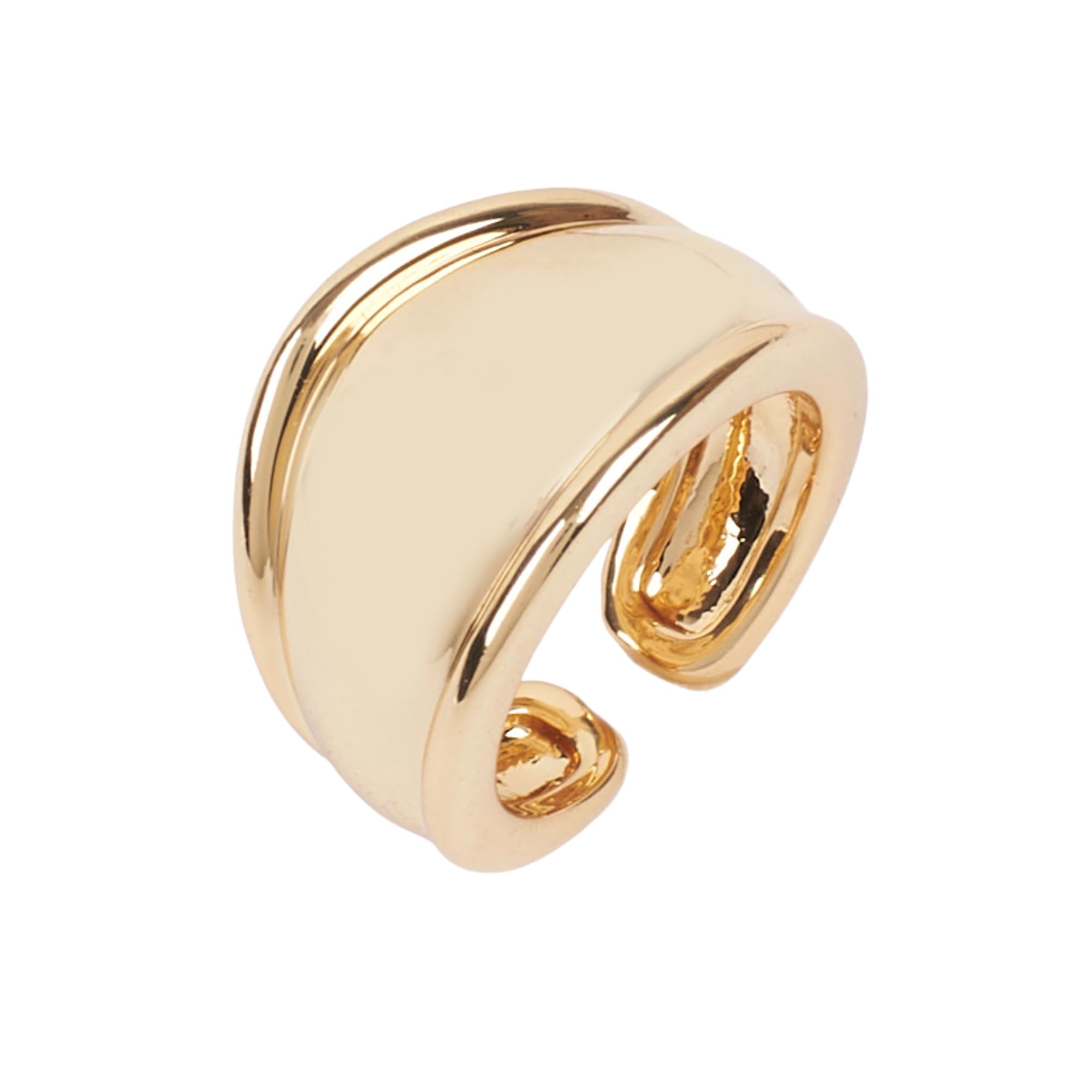 SALTY Kayden Bold Gold Finger Ring for Women & Girls | 14K Gold Plating | Anti-Tarnish | Fancy | Stylish & Minimal | Birthday Gift | Aesthetic Jewellery | Accessories for Everyday Wear (B0DBZFV1Z5) Amazon Price History, Amazon Price Tracker