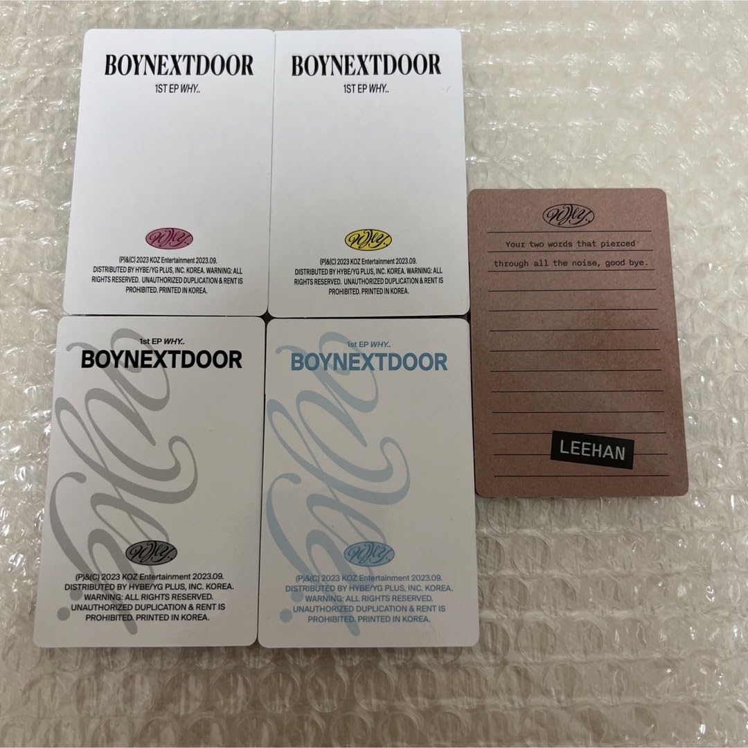 Amazon.co.jp: BOYNEXTDOOR WHY トレカ セット イハン コンプ : おもちゃ