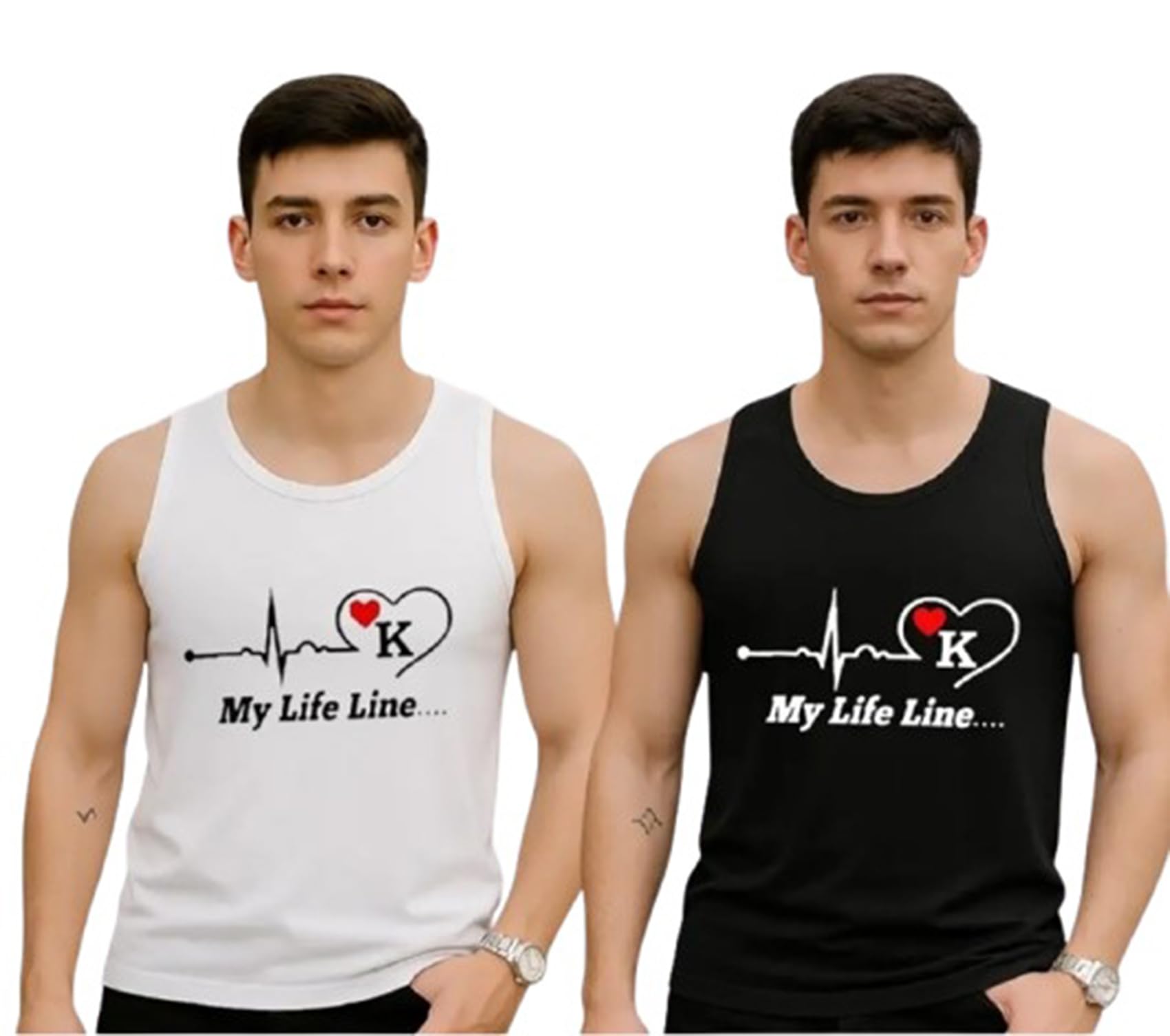 Sleeveless Men’s Printed Tank Top with Design Casual Wear Soft Fabric Gym Vest for Daily Use-image-16