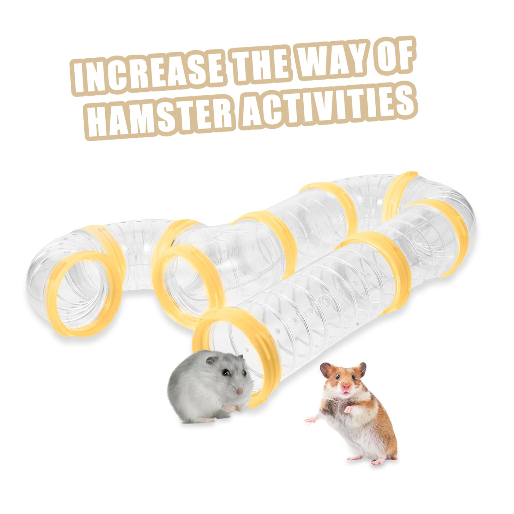 Hamsterröhren 2 mit Steckverbindung aus Pp für Käfige