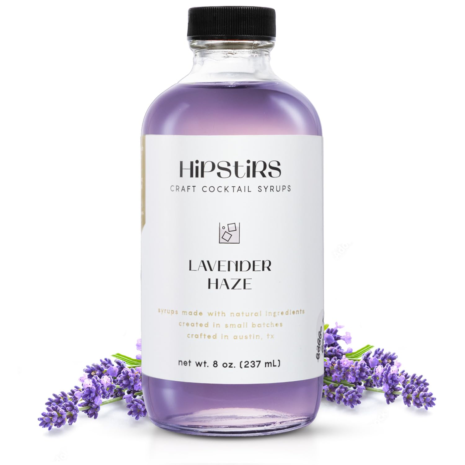 Lavender Haze Syrup - Real Ingredients are in our Luxurious Lavender Syrup for Drinks - Using Natural Flavoring to keep your Cocktails Non-GMO, Gluten Free & Vegan (8 oz)