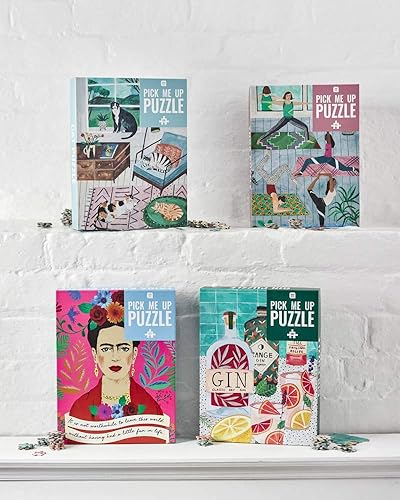 Miniatura 3 de Talking Tables Rompecabezas y póster con cita de retrato de Frida Kahlo de 500 piezas  Ilustrado  Actividades en casa, regalo de cumpleaños, para