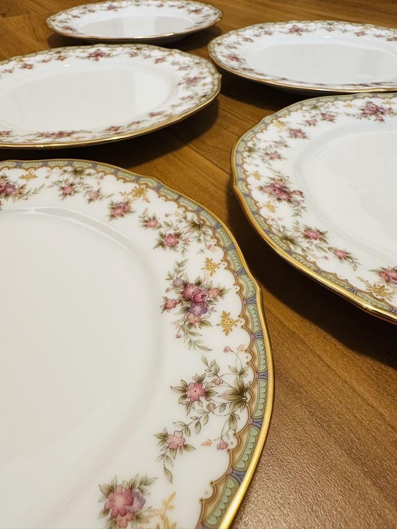 ノリタケ　ダイヤモンドコレクション ローズパレスrosepalace 5枚セット Amazon.co.jp: ノリタケ ダイヤモンドコレクション ローズパレス