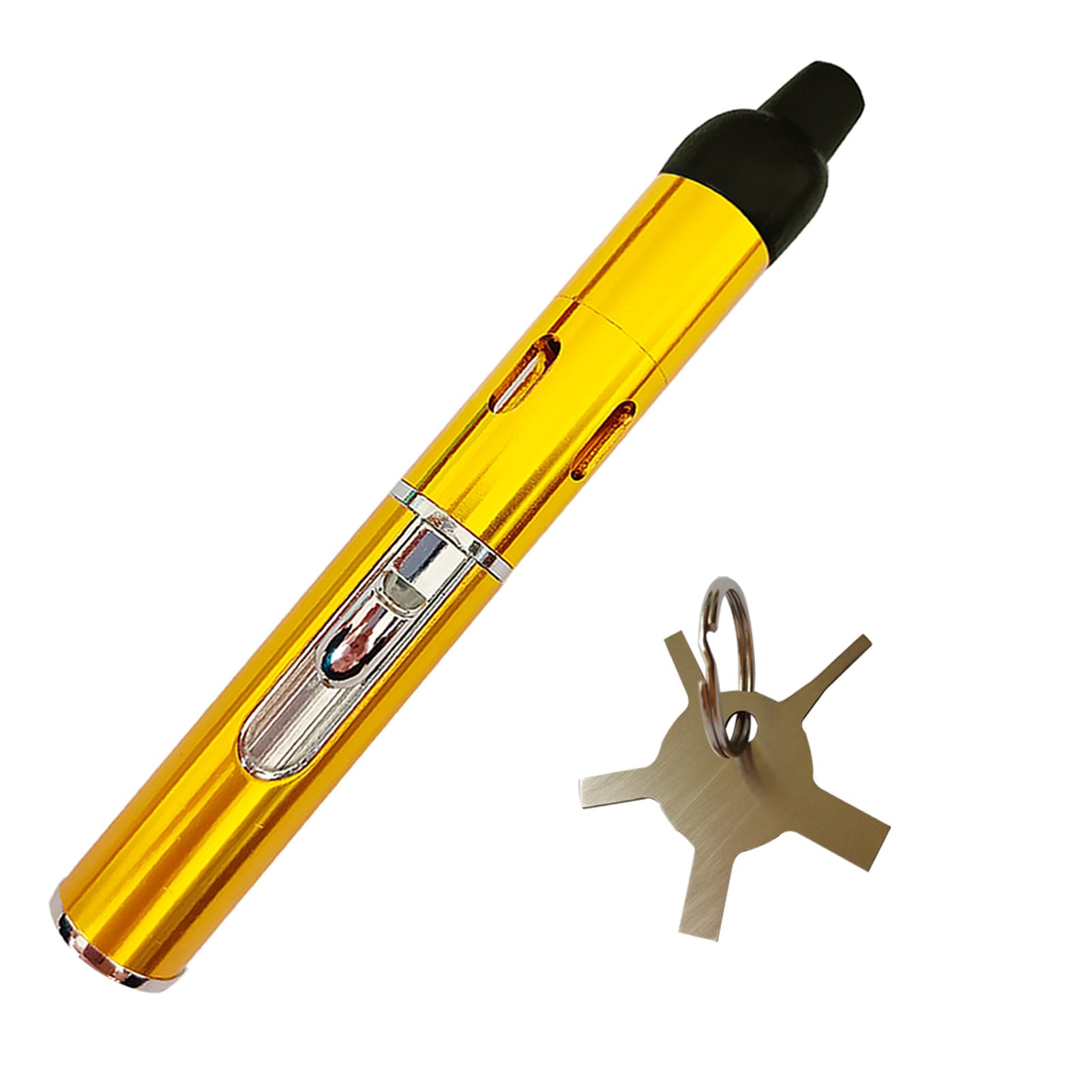Butane Lighters Torch Lighters Butane Fuel Refillable Adjustable Lighter Multipurpose Pen Torch Golden Gas Not Included