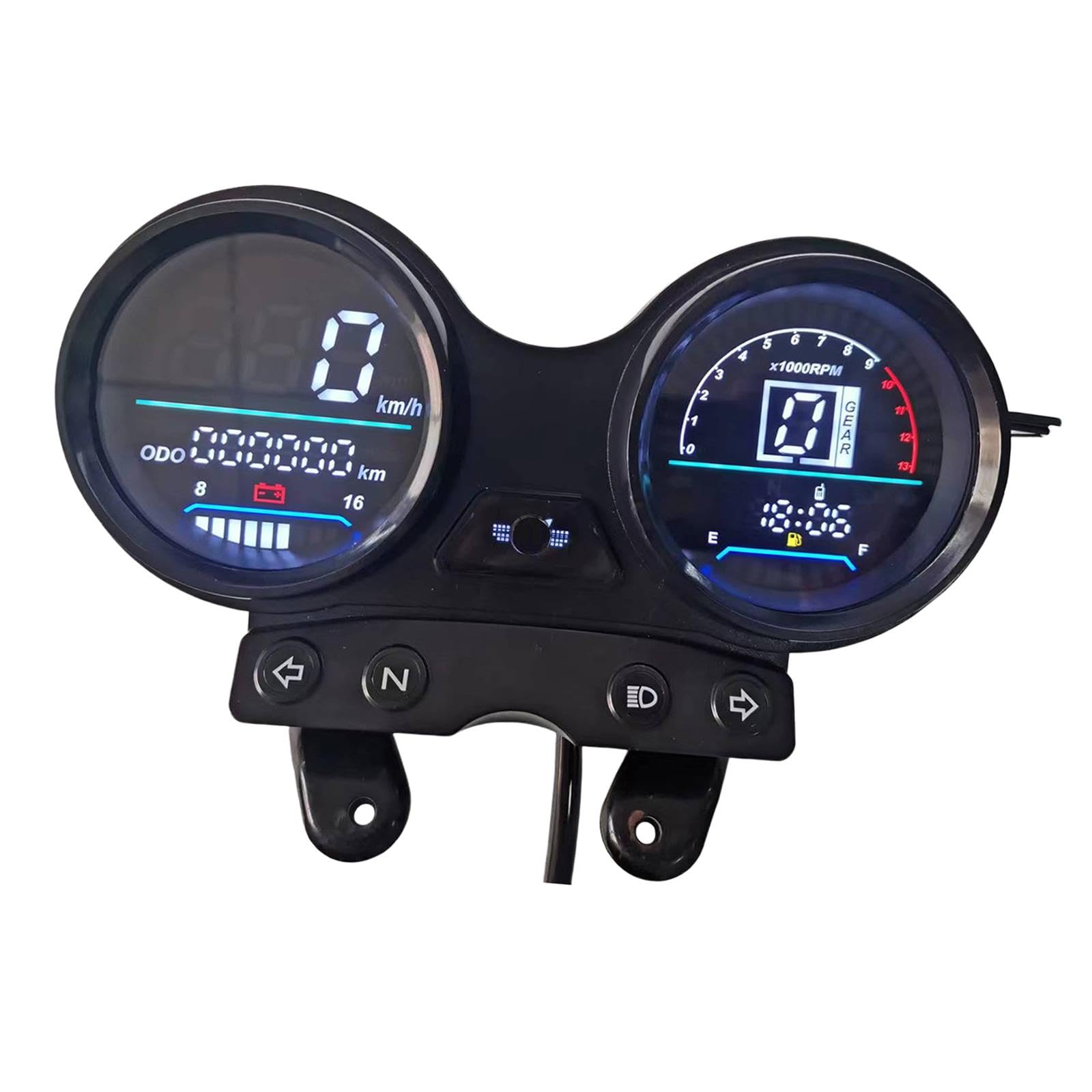 Enakshi® Digital Odometer Speedometer 12V for Ybr 125 Easily Install Replacement| Parts & Accessories | Motorcycle Parts | Instruments & Gauges | Other Instruments & Gauges-image-31