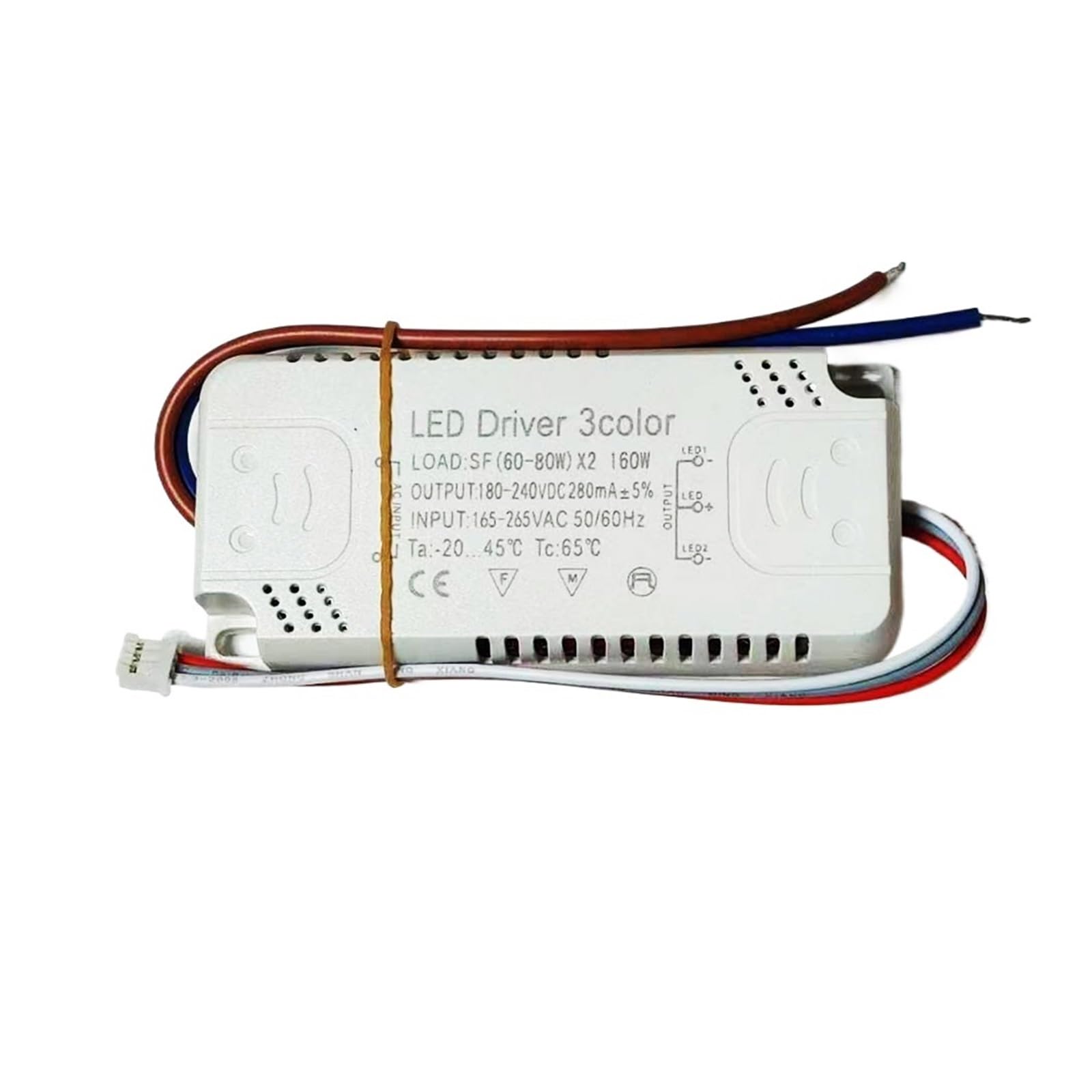FCARUMIQP Constant Current LED Driver 3colors 12-80W Adapter for Power Supply AC 165-265V Unit Lighting for Strips-2((60-80W)-2)