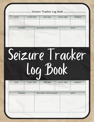 Seizure Tracker Log Book: Log and monitor seizures seamlessly with this dedicated book. Document seizure details, track frequency, and record medication intake for effective management.