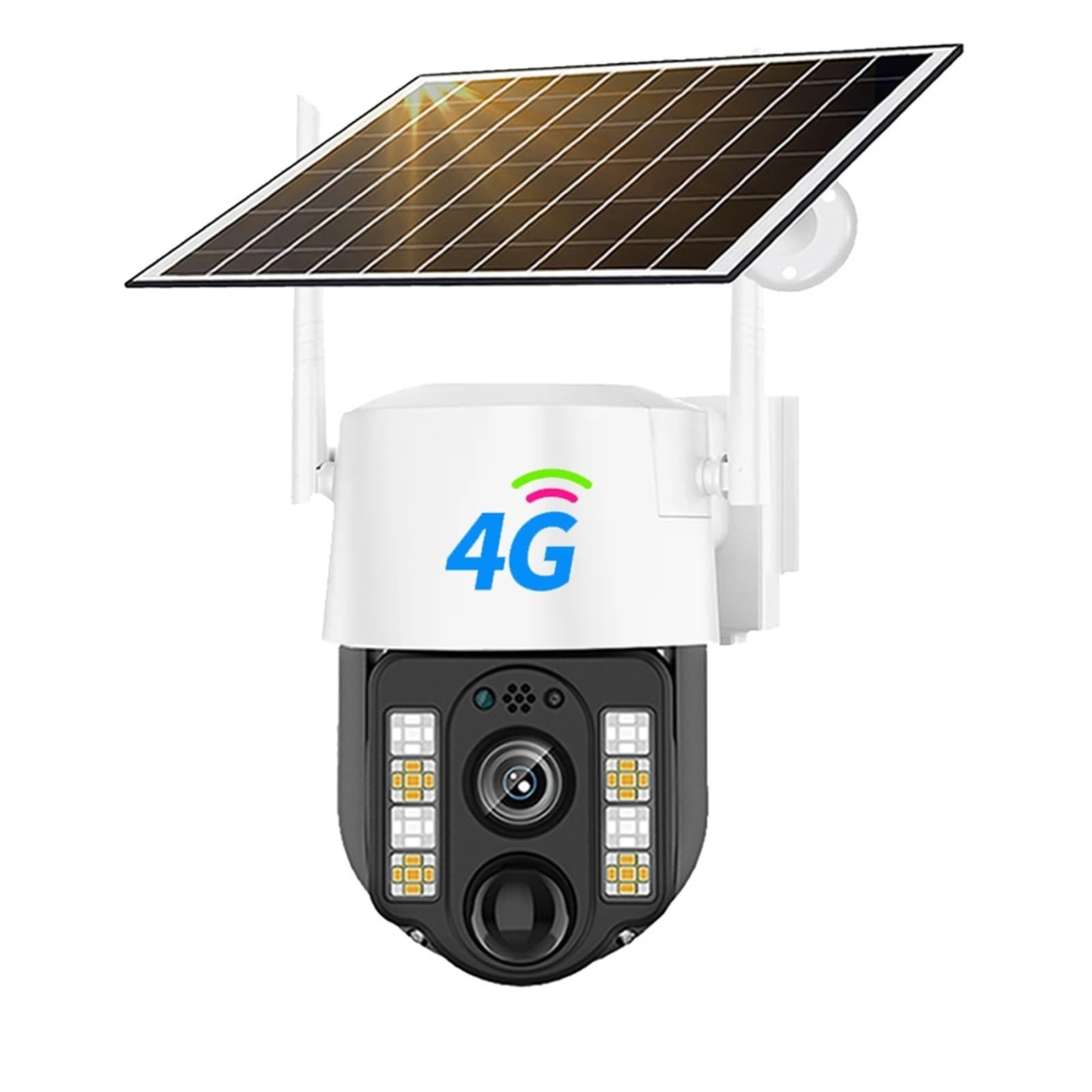 JVDDI 4G/WiFi Solar Camera Outdoor Waterproof IP Camara PIR Human Detection CCTV Security Protection Built In Battery With Solar Panel(4G Camera No Card)