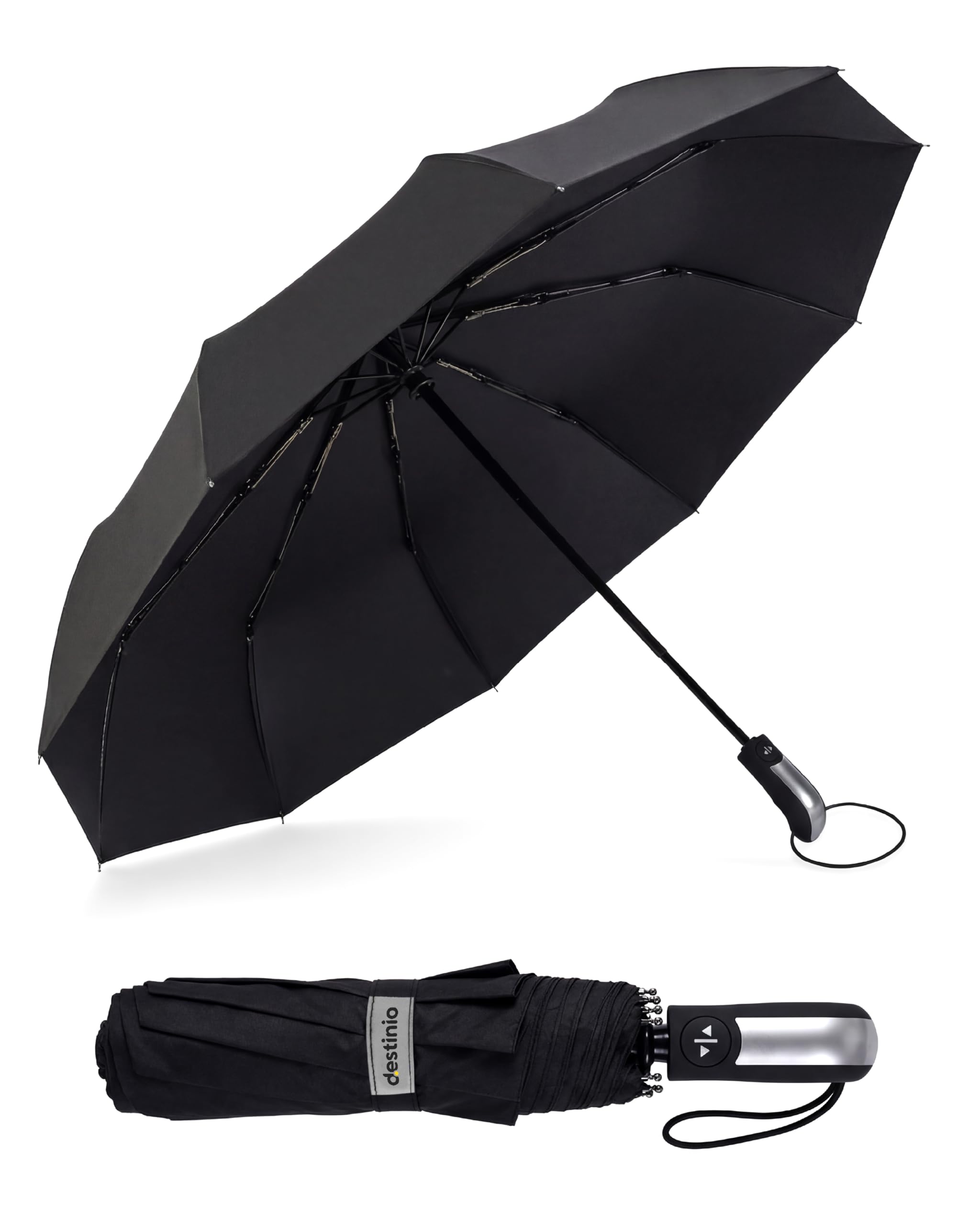 Umbrella for Men - Automatic Large Size Foldable Umbrella with Travel Cover for Man and women - 3 fold Windproof umbrella-image-14