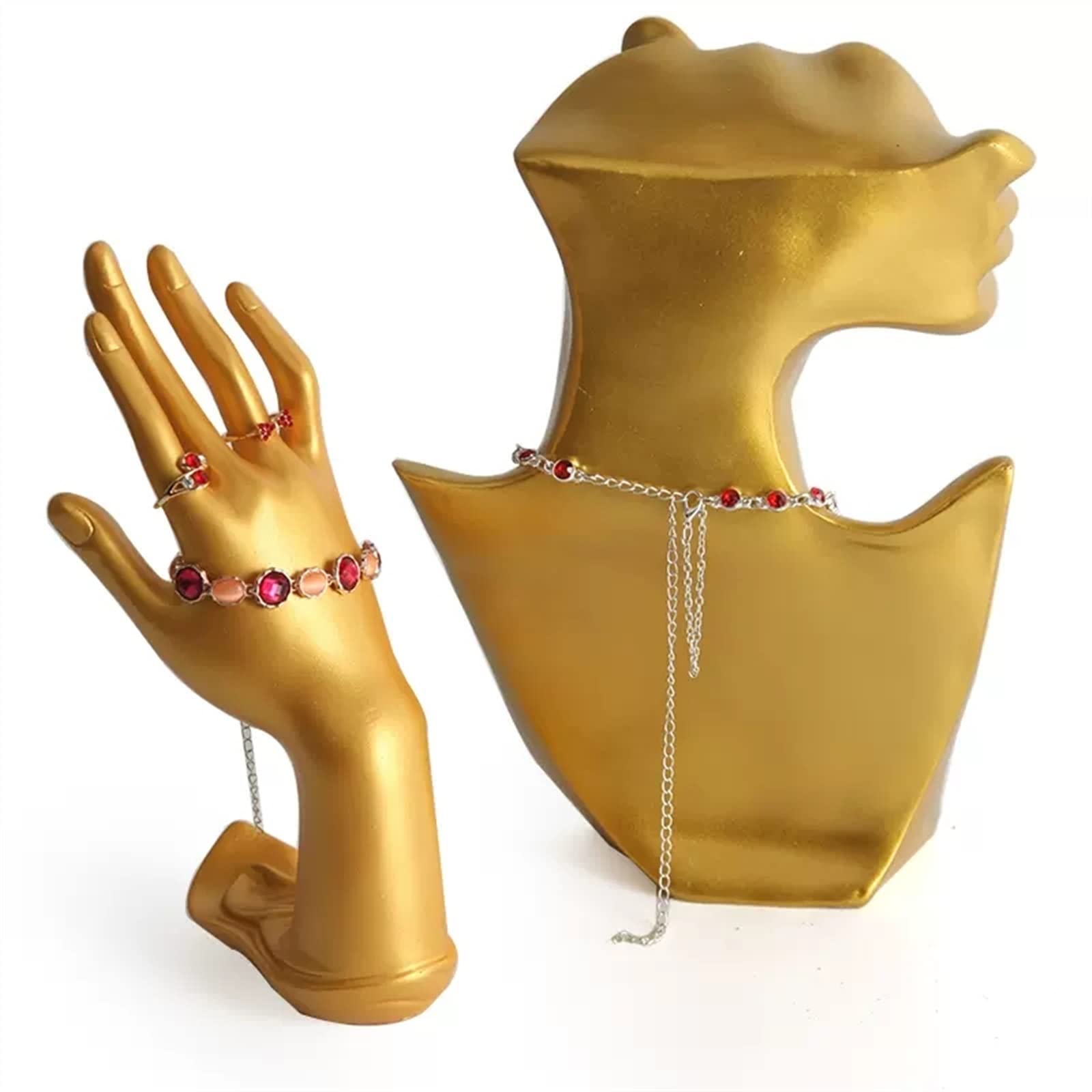 Schmuckaufbewahrung Harz Halskette Anhänger Kette Ohrring Schmuck Büste