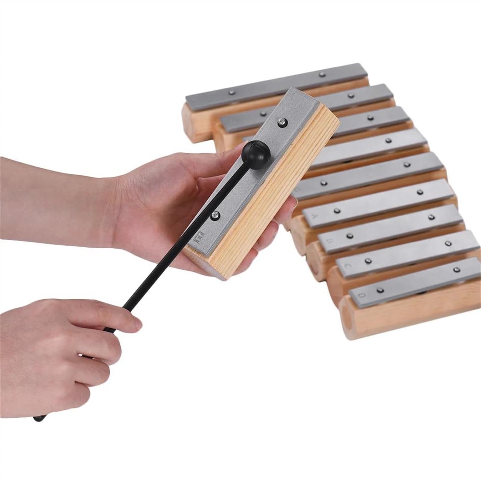 Instrumento de percusión de diseño desconectado Glockenspiel de 10 notas para entrenamiento de ritmo musical Kit De Glockenspiel Profesional