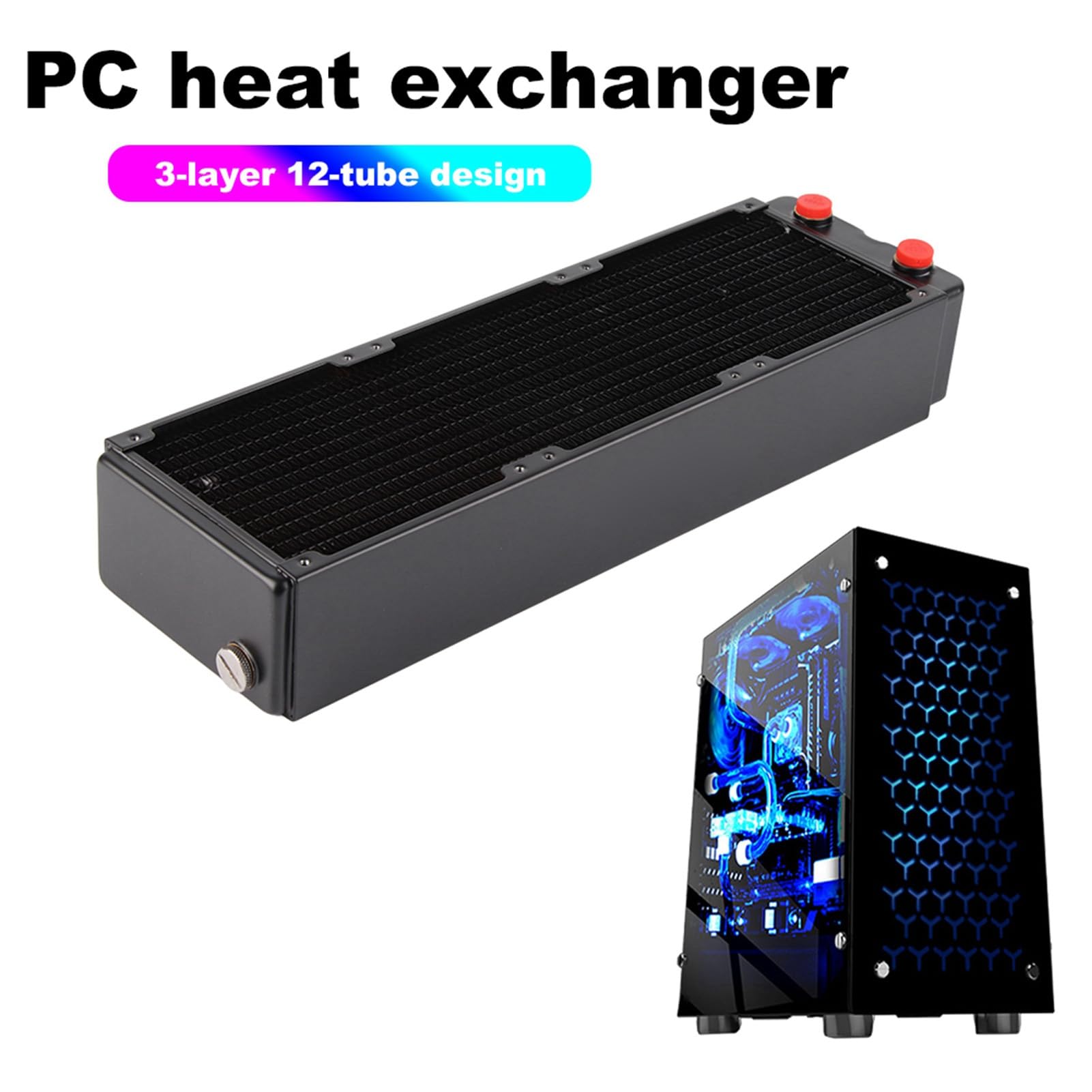 Radiatore di Raffreddamento Ad Acqua Raffreddatore CPU Dissipatore di Calore in Rame da 65 Mm Ad Alte Prestazioni per Computer, Ampia compatibilità, per Accessori PC