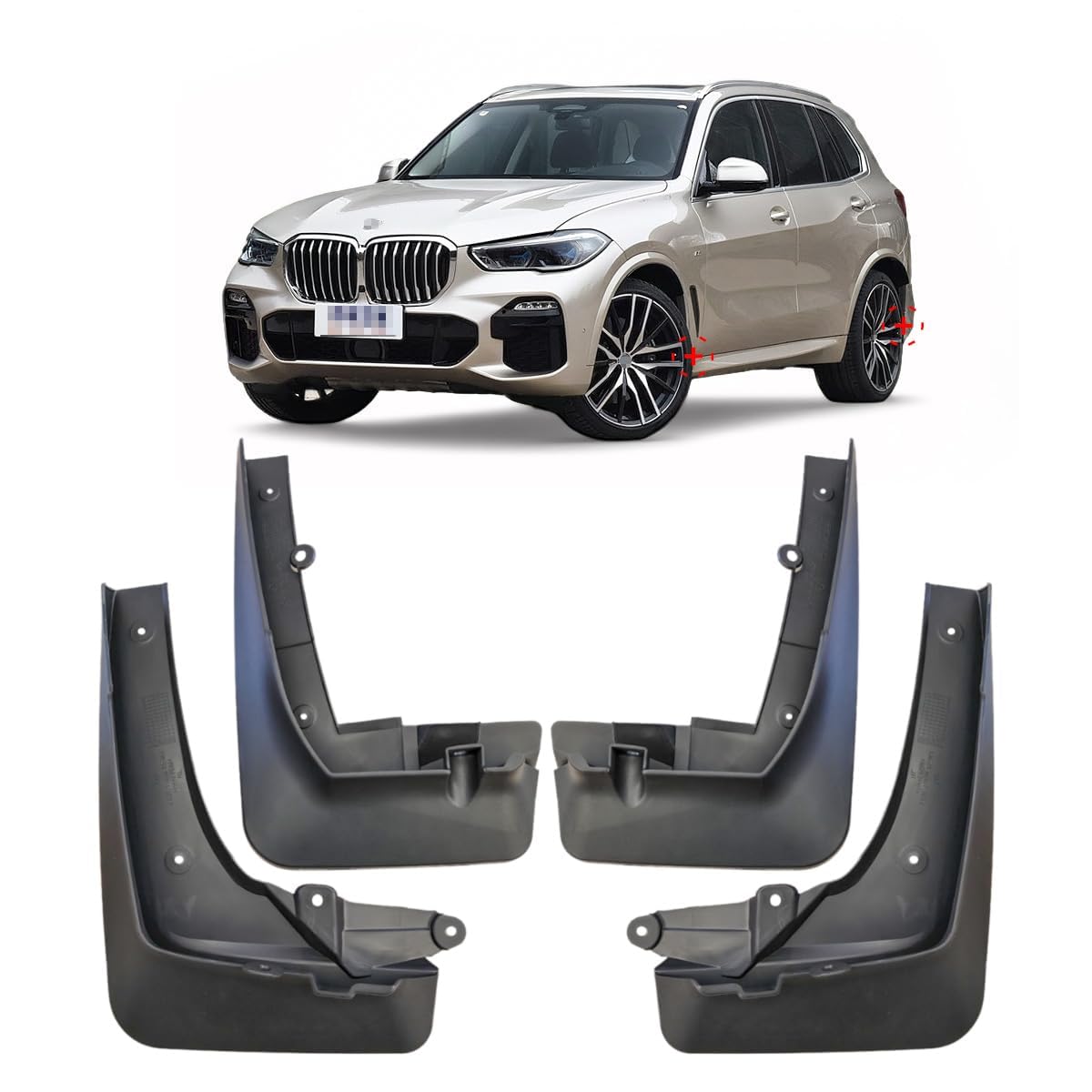 Guardabarros de BMW X5 F15 y G05, faldillas para proteger la carrocería en carretera y lluvia
