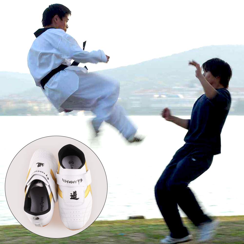 Wakects Taekwondo, Zapatillas de deporte Zapatos Kung Fu Tai Chi Transpirables para Adultos y Niños, Zapatillas Deportivas Taekwondo Entrenamiento