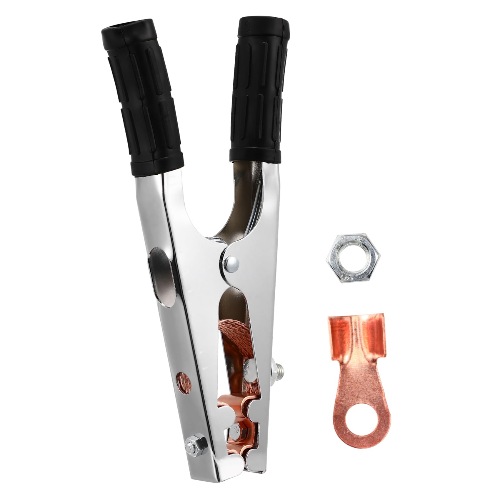 Veemoon Ground Clamp Cord Management Welder Holder Heavy Duty Clamps Tarp Clips Welding Clamps Earth Clamp Tarpaulin Clips Electrical Earth Clamp Iron + Copper