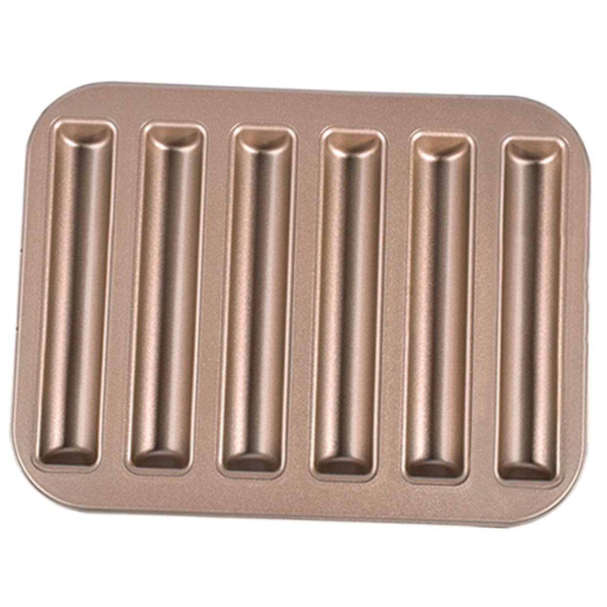 Amosfun 3 Piezas Molde para Hornear Pasteles Cavidades Antideslizante Reutilizable para Horno y Microondas Molde para Bizcochos y Herramienta de Repostería Dorada