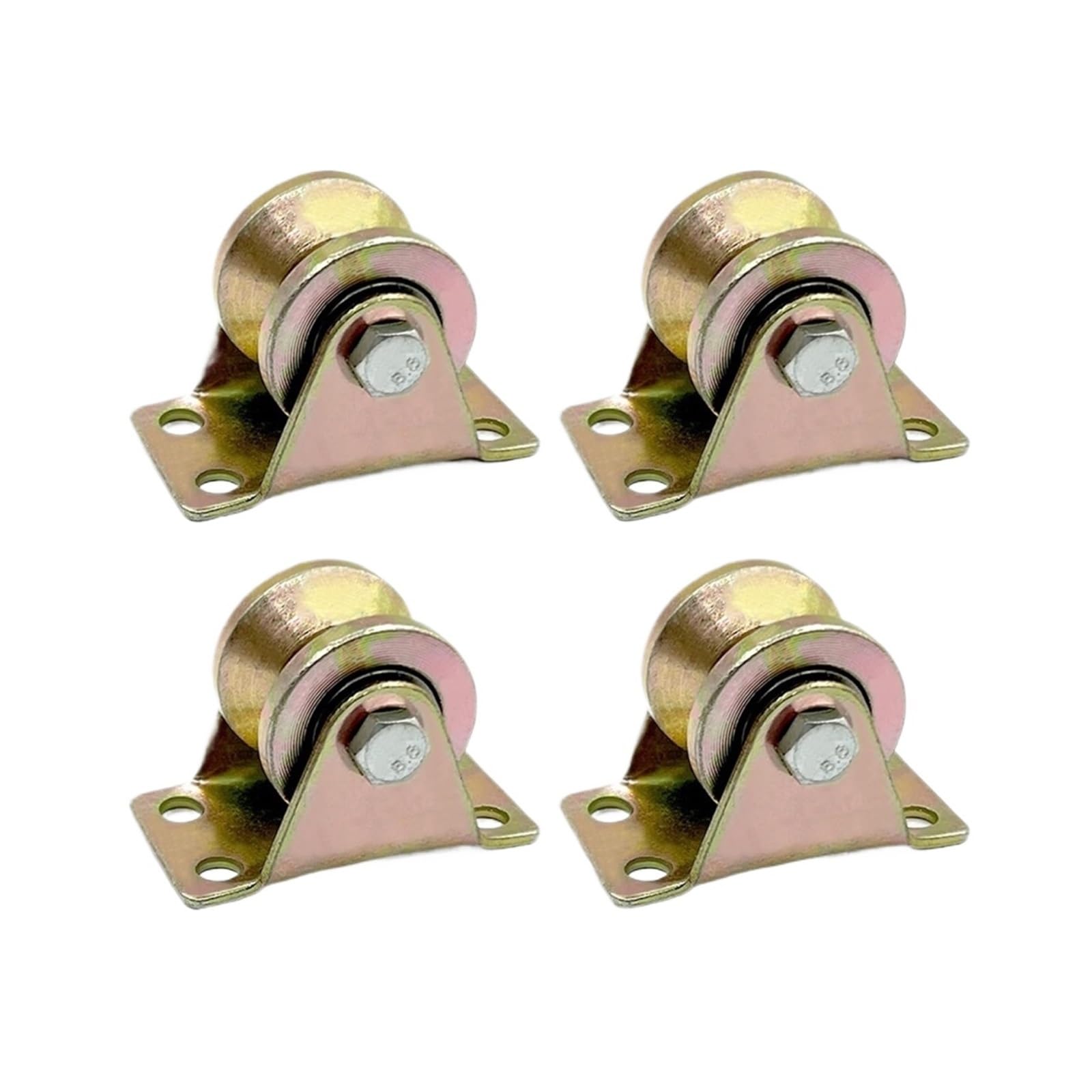 4-teilige V-Nut-Lenkrolle 1-1/4 Zoll, Schiebetorrad, for Rolltore mit umgekehrter Schiene, Schiebetor, Schienen for Industriemaschinen