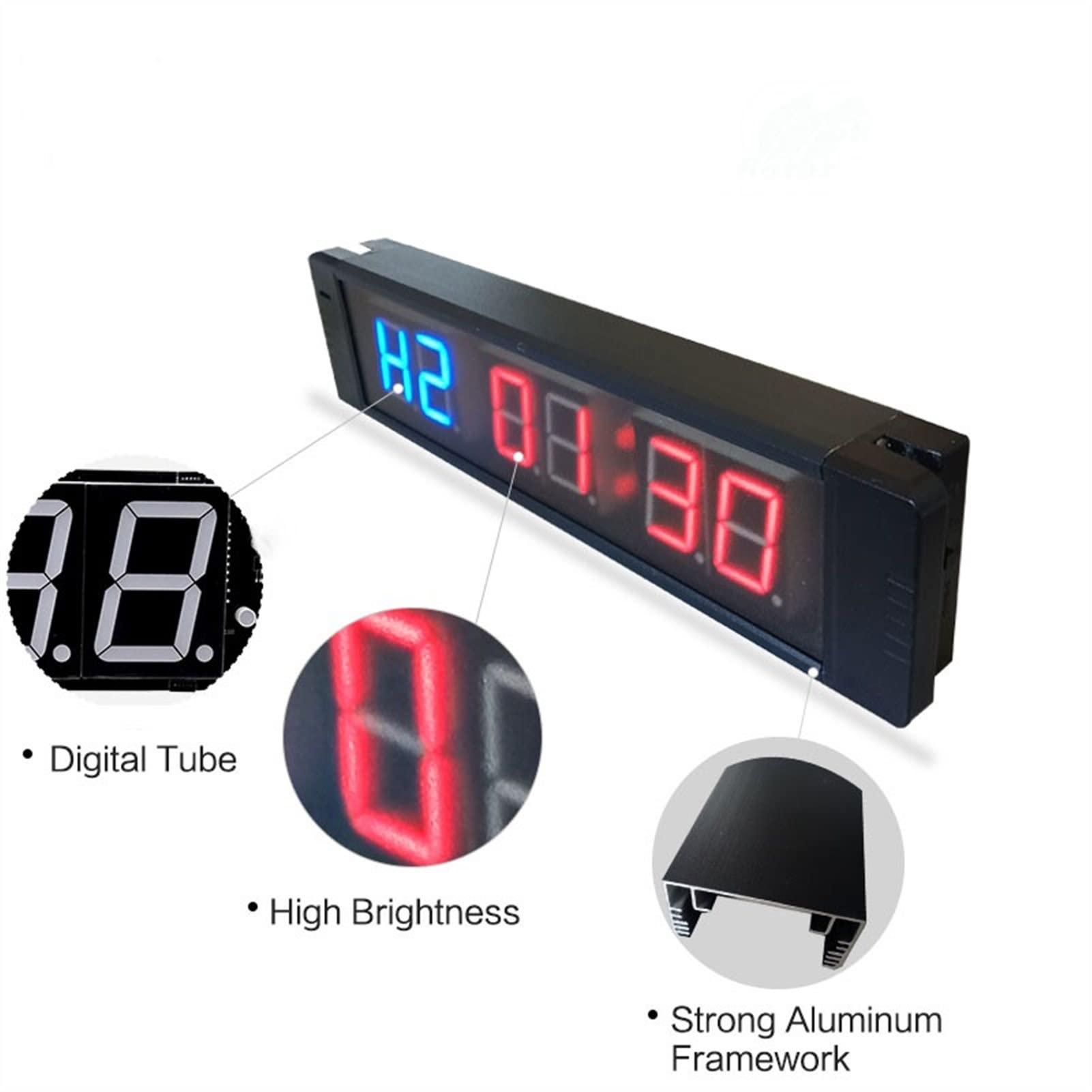 Reloj de cuenta regresiva, DIRIGIÓ Digital cuenta regresiva reloj temporizador indoor gimnasio boxeo piscina temporizador reloj escolar oficina oficina DIRIGIÓ Reloj