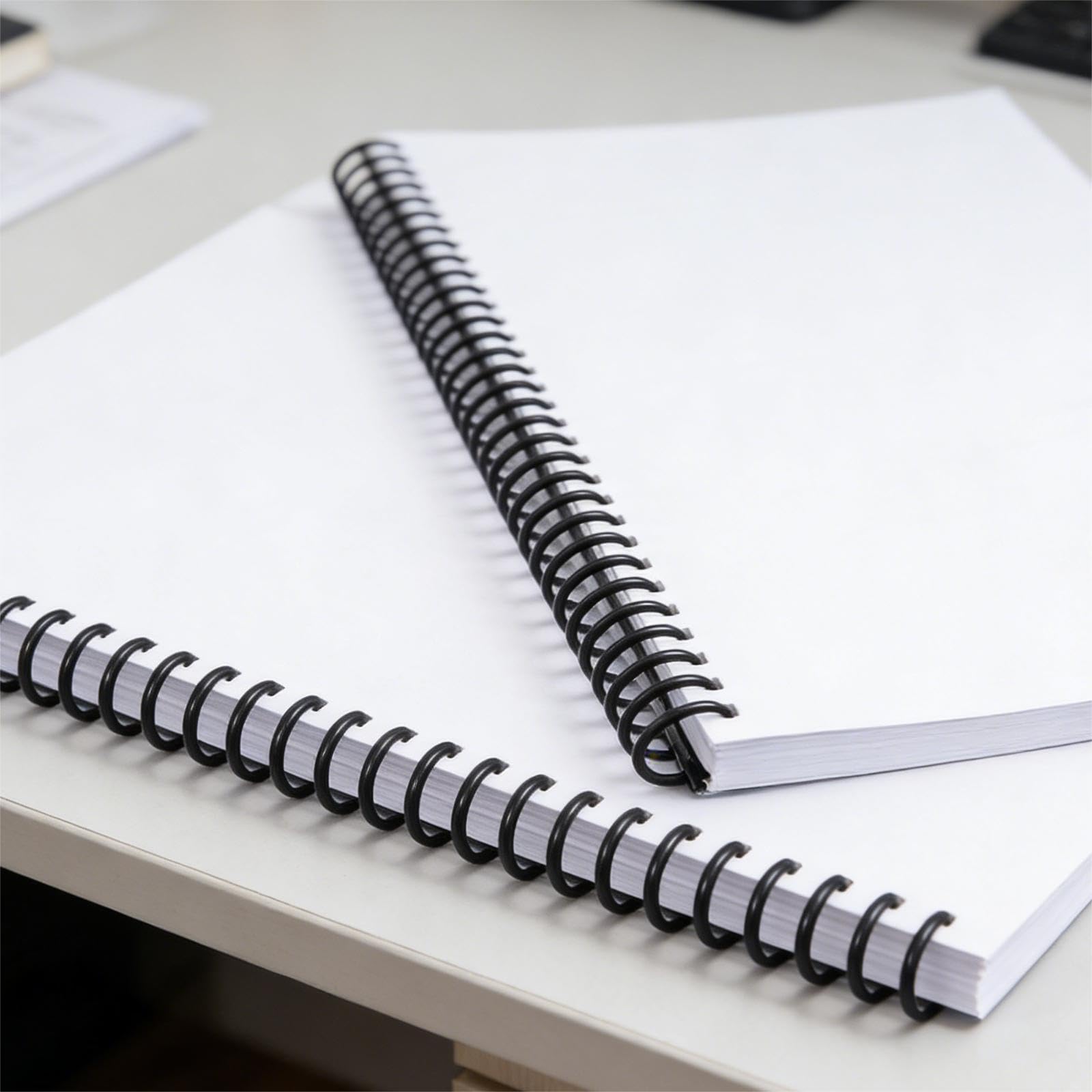 Peignes de reliure en plastique PP 19 mm x 30 mm, lot de 14, 14 couleurs, capacité 150 feuilles pour papier A4 et B5, avec calendrier de bureau pour ordinateur portable