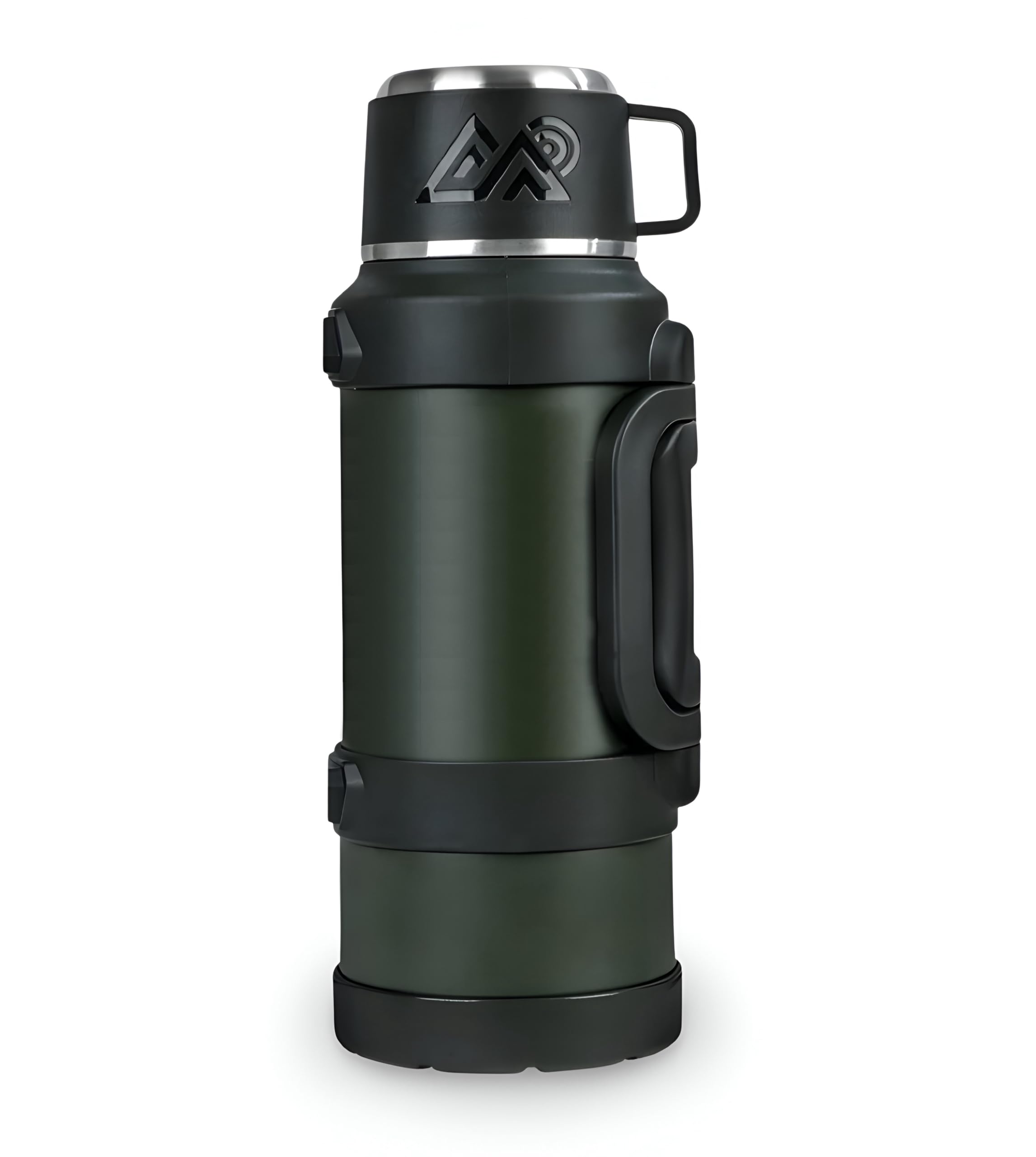 Schmick All Weather Thermos Vaccum Insulated Flask Bottle for Tea Coffee Soup Water with Green Tea Infuser, 1.7 Liter - 24 Hours Hot and Cold (Bottle Green)