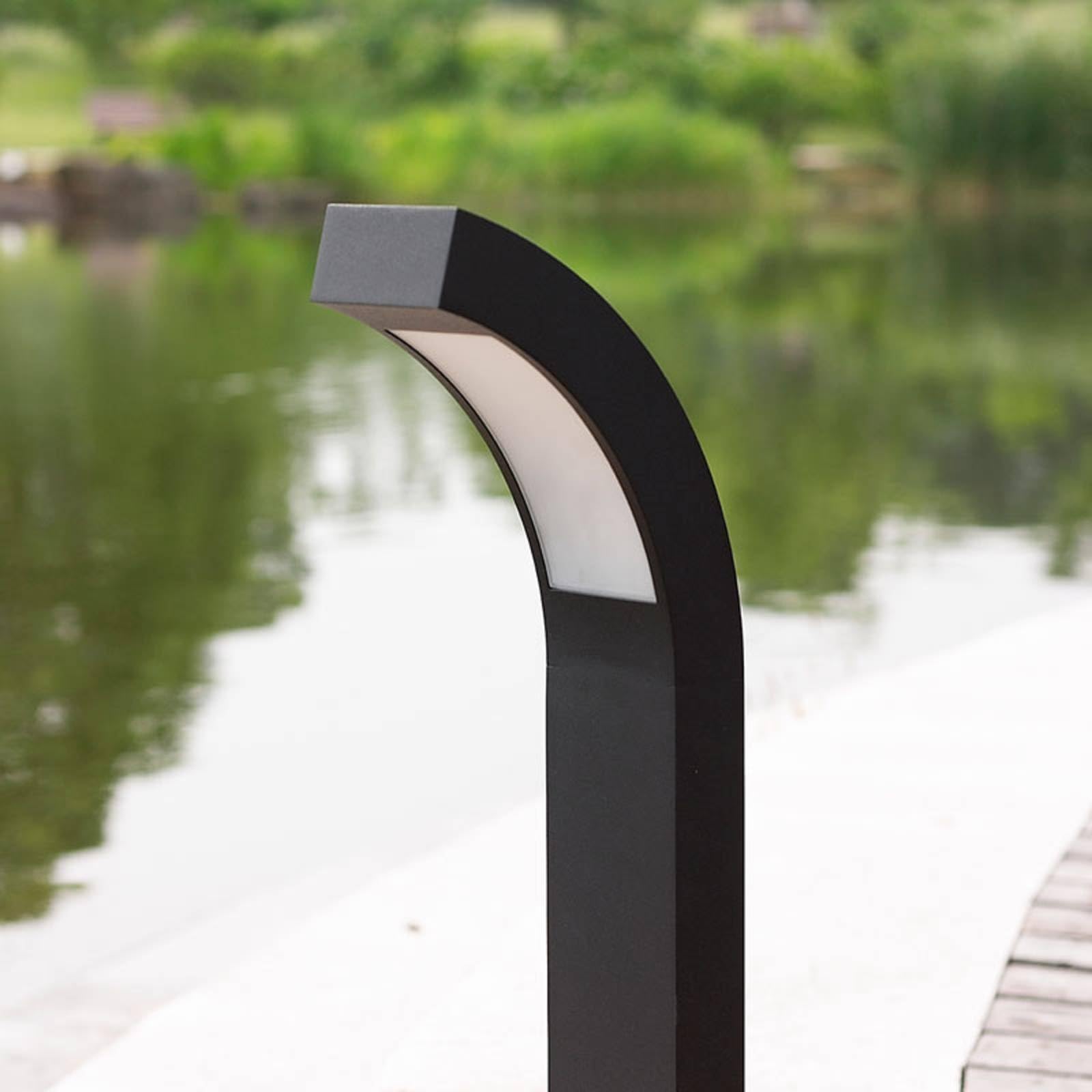 Lucande LED Sockelleuchte, Wegeleuchte außen Höhe: 60 cm Sockellampe Garten spritzwassergeschützt IP54 4,2W Aussenleuchte