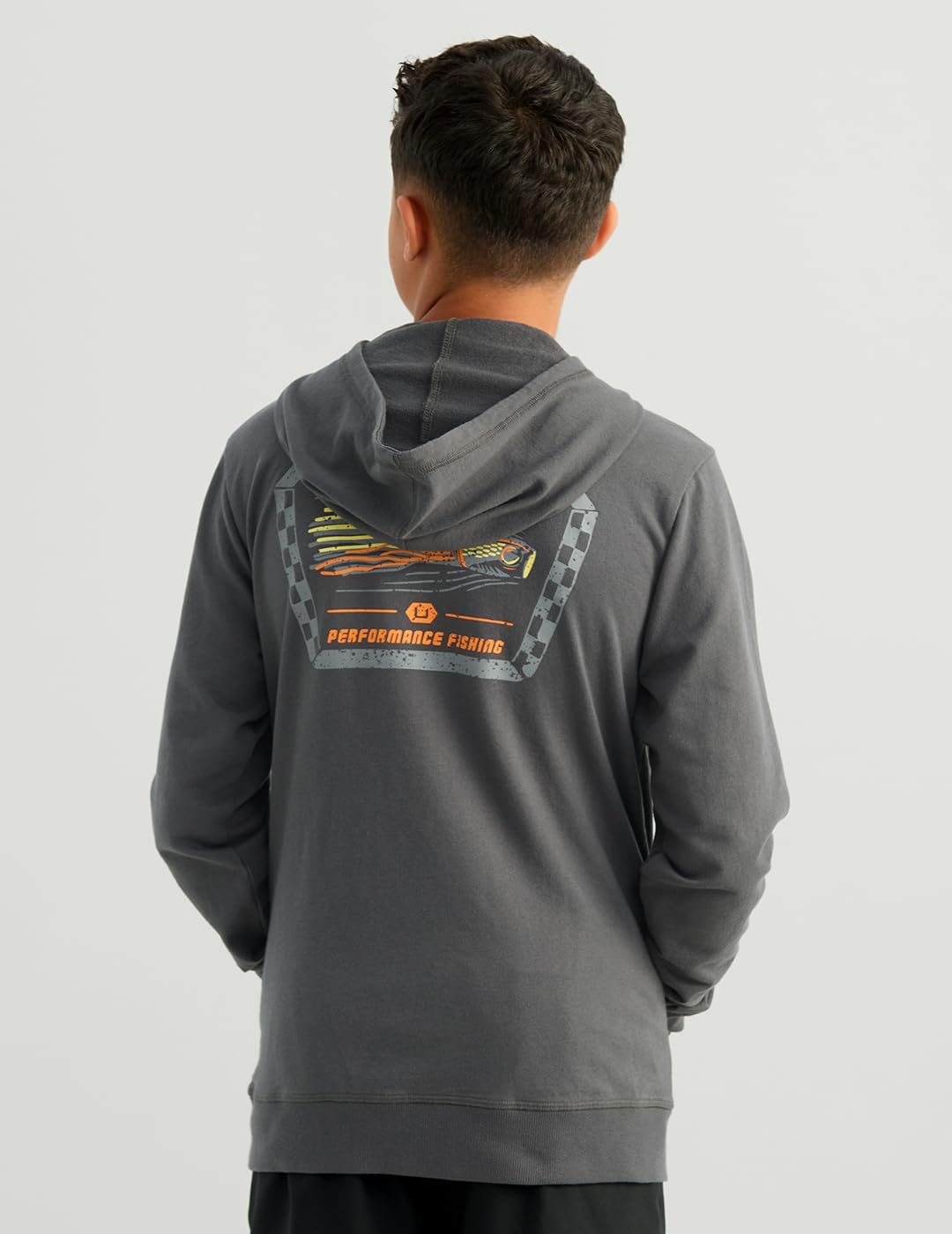 HUK Kids' Edisto Terry Hoodie, Soft Lightweight Pullover, Casual Everyday Fishing Hoodie
