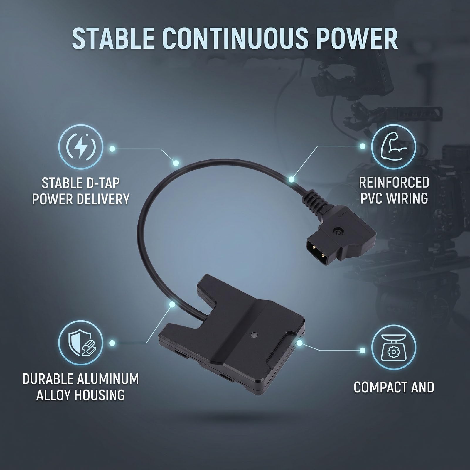 Sxhlseller Cavo di Alimentazione Batteria Fittizia WB37 per Porta Tipo B